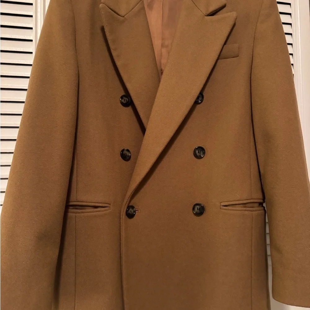 Mango wool blend Tan Blazer - Picture 2 of 9